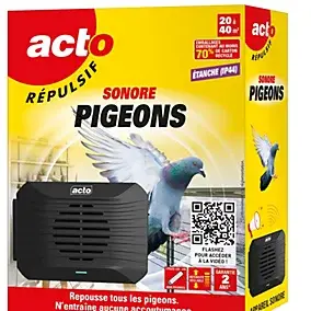 Répulsif portatif sonore pigeons Acto