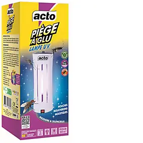 Piège à glu lampe uv mouches et moustiques Acto