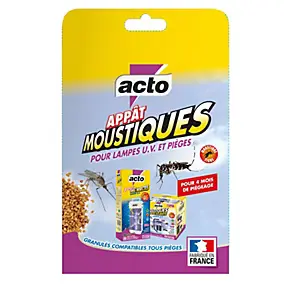 Granulés appâts moustiques pour lampes UV et pièges Acto