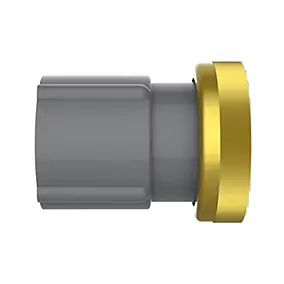 Embout mâle ABS Ø32mm écrou laiton joint plat Fitoflex - Valentin