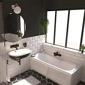 Baignoire Glyphe 170 x 75 cm sans tablier Valentin
