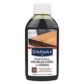 Régénérateur meubles cirés ou vernis bois foncé Starwax 200ml