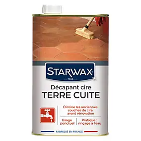 Décapant cire tomettes et terres cuites Starwax 1L