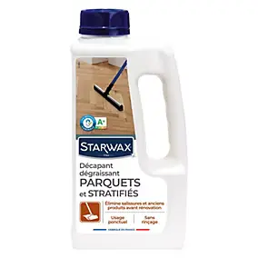 Décapant sans rinçage avant rénovation parquets et sol stratifiés Starwax 1L