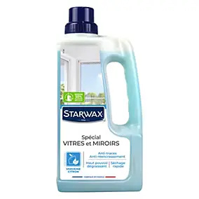 Nettoyant spécial vitres anti-traces à l'alcool Starwax 1L