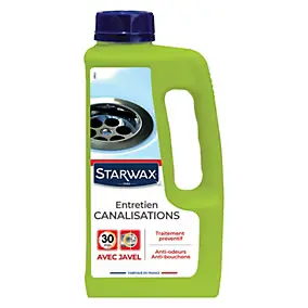 Entretien canalisations avec javel Starwax 1L