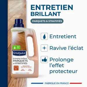 Entretien brillant parquets et sol stratifiés 1l
