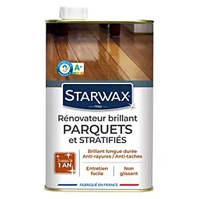Rénovateur brillant protecteur parquets et sols stratifiés Starwax 1L