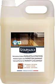 Rénovateur brillant protecteur pour parquets et sols stratifiés Starwax 5L