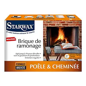 Brique de ramonage pour poêle et cheminée Starwax
