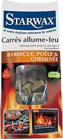Carré allume-feu Barbecue & Cheminée Starwax vendu par 72 pièces