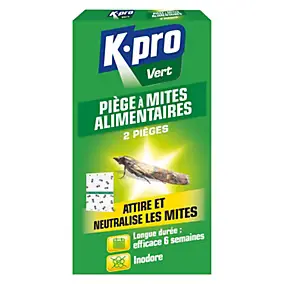 Pièges à mites alimentaires Kapo vert (x 2)