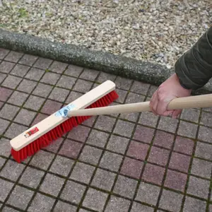 Balai de chantier 60 cm avec fibres PVC