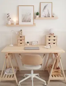 Tréteau architecte en pin 70 X 70/90 cm
