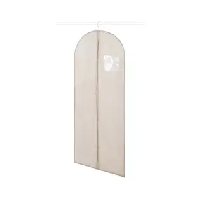 Housse de rangement pour vêtement Compactor Nancy beige H. 137 x L. 60 cm