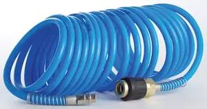 Tuyau pour compresseur, en spirale, L. 5 m Ø 5x8 mm