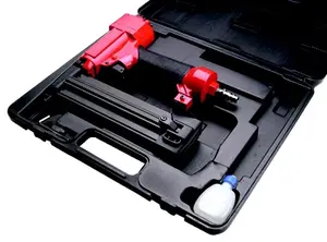 Coffret agrafeuse-cloueuse pneumatique, pour pointes 16-40 mm et pointes 15-50 mm, 2,6 bars