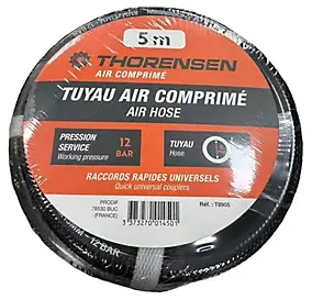 Tuyau air comprimé tressé renforcé 5m Thorensen Ø8X13mm