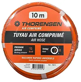 Tuyau air comprimé tressé renforcé 10m Thorensen