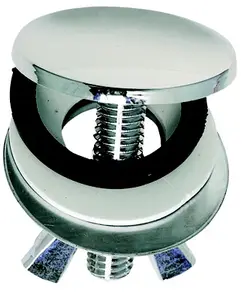 Cache-trou en laiton chromé Ø 40 mm