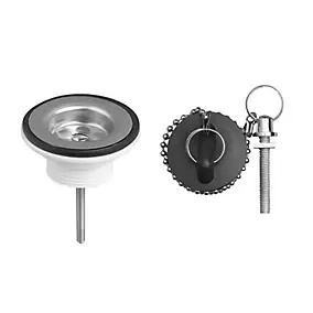 Bonde à bouchon pour vasque ø46 mm Wirquin