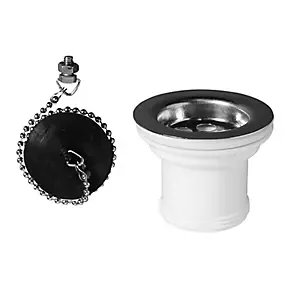Bonde à bouchon pour évier 50mm Wirquin