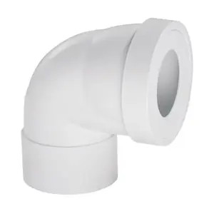 Pipe WC coudée femelle Ø 100 mm.