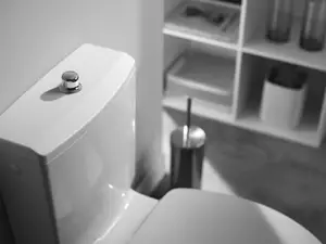 Ensemble chasse d'eau à tirette robinet piston