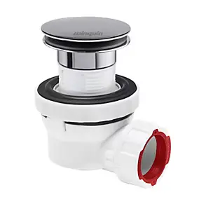 Ensemble bonde et siphon de lavabo Quick-Clac Wirquin Nano 6.7 Sortie Ø32 mm - 1/4 de tour