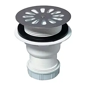 Bonde siphoïde de douche pour receveur Ø60mm, sortie verticale - Wirquin