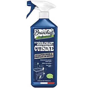 Dégraissant cuisine au savon noir et cristaux de soude Ecocert 750ml Briochin professionnel
