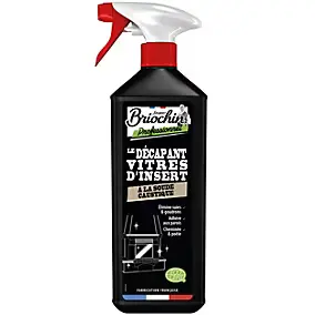 Décapant vitres d'insert à la soude caustique Ecocert 1L Briochin professionnel