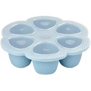 Moule de congélation multi portions silicone bleu (6 x 150 ml)