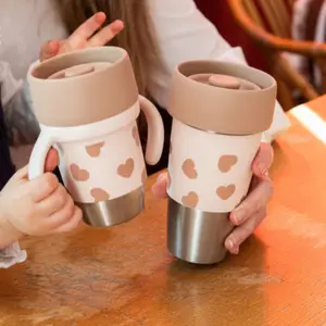 Coffret duo 2 tasses parent enfant Click &amp; Drink Mini &amp; Me BigLove