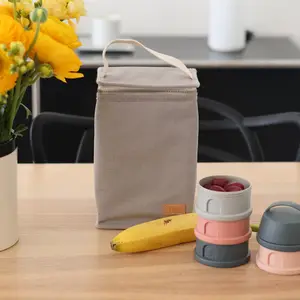 Sac isotherme Canvas gris perle (0,28 L)