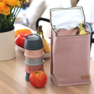 Sac isotherme Canvas rose poudré (0,28 L)