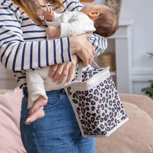 Pochette repas isotherme Léopard clay (2,8 L)