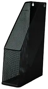 Range-revues en métal Mesh coloris noir