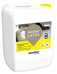 Résine d'accrochage Weber Latex pour mortiers et bétons 20L