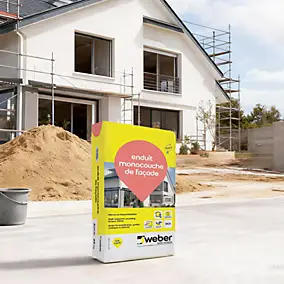 Enduit de façade monocouche - pierre claire Weber 25 kg