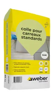 Colle pour carreaux standards blanc - sac 25KG