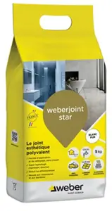 Produit de jointoiement blanc 5 kg séchage rapide pour carrelage