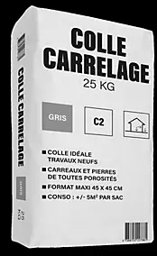 Colle carrelage C2 carreaux et pierres toutes porosités sac de 25 KG
