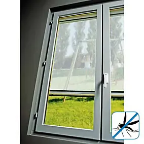 Moustiquaire de fenêtre en PVC blanc 125 x h.150 cm