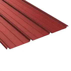 Plaque acier Alizé rouge 550 x 85 cm (vendue à la plaque)