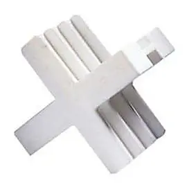 Entretoise pour montage de pavé de verre blanc