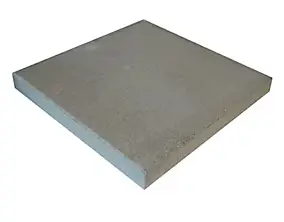 Chapeau de pilier plat 48 x 48 cm gris