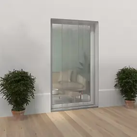Moustiquaire rideau pour porte fenêtre en kit recoupable 230 x 130 cm - Mousti-Kit