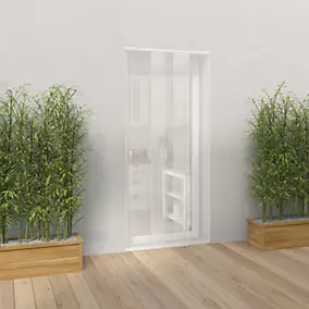 Moustiquaire rideau pour porte en kit recoupable 230 x 100 cm ivoire - Mousti-Kit
