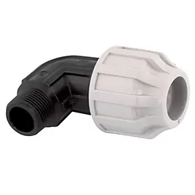 Coude mâle polypropylène à compression Fitt ø25 mm 3/4" (20x27)